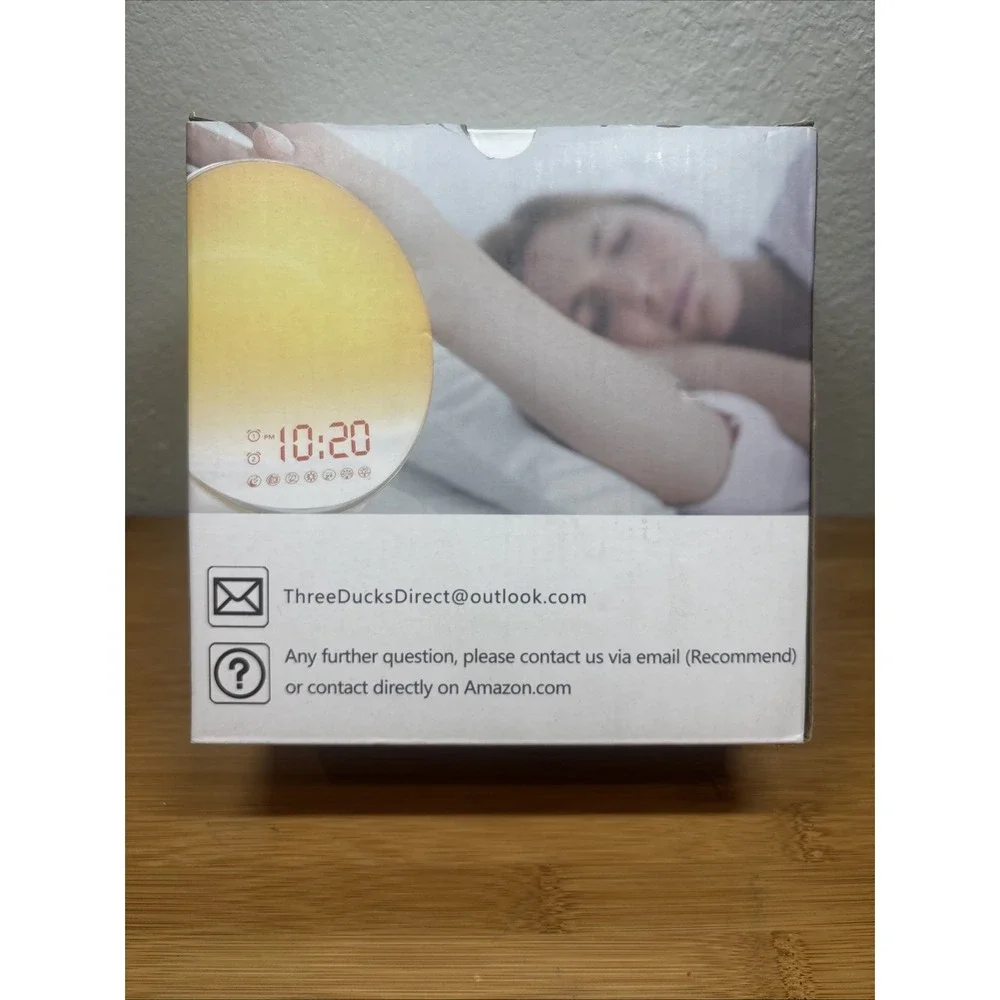 Smart Wake-Up Light Alarm Clock JALL UPGRADE‎ 7 Colors New in Box